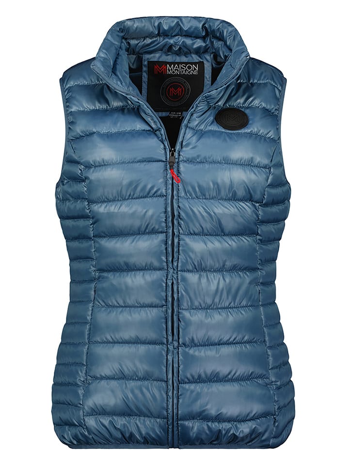 Maison Montaigne Kamizelka pikowana "Annemai" w kolorze niebieskim rozmiar: L