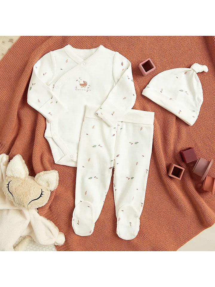 COOL CLUB 3-częściowy zestaw w kolorze kremowym rozmiar: 62