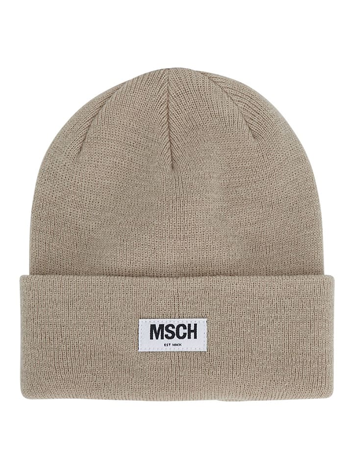 MOSS COPENHAGEN Czapka beanie w kolorze beżowym rozmiar: onesize