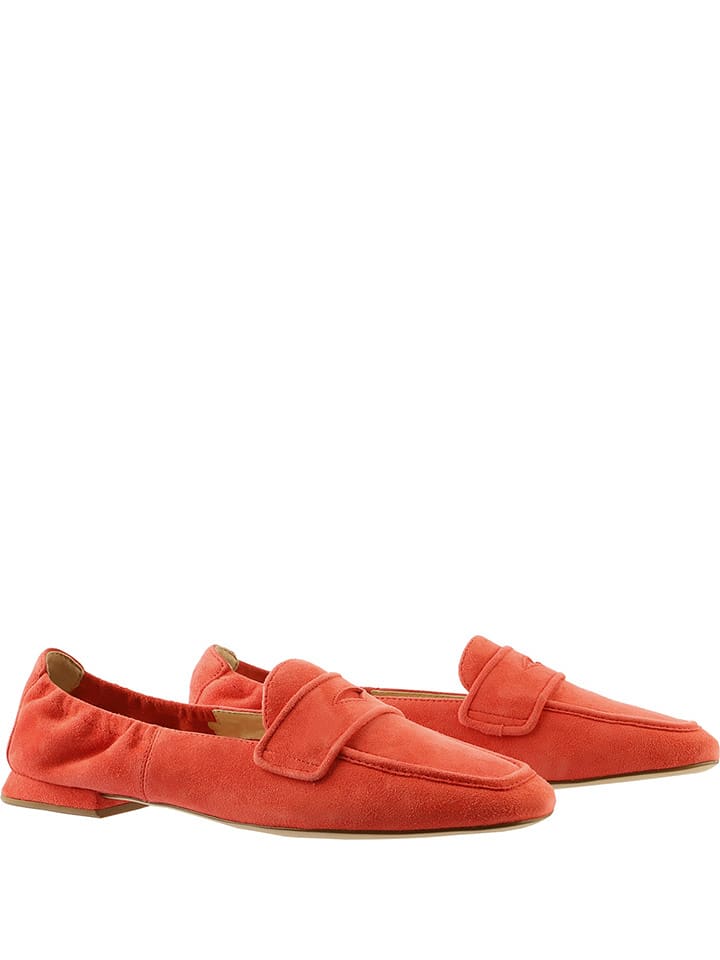 Högl Skórzane mokasyny w kolorze pomarańczowym rozmiar: 41,5