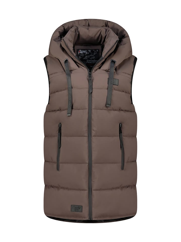 Canadian Peak Kamizelka pikowana "Dolbeak" w kolorze brązowym rozmiar: XL