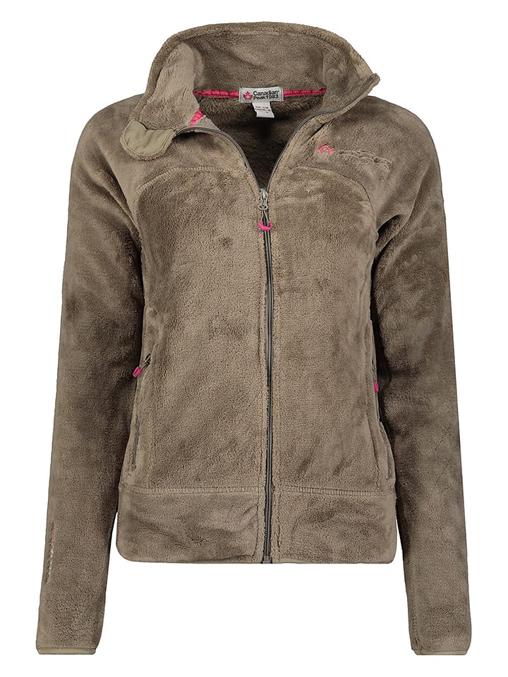 Canadian Peak Kurtka polarowa "Udilas" w kolorze jasnobrązowym rozmiar: M