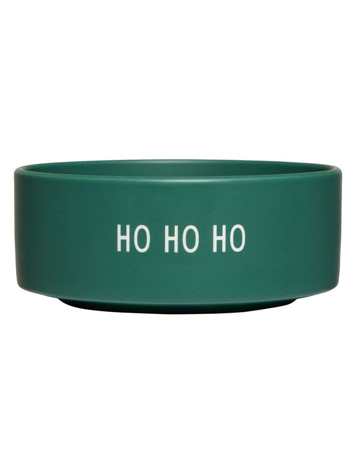 Design Letters Miska "Ho Ho Ho" w kolorze zielonym na przekąski - Ø 12 cm rozmiar: onesize