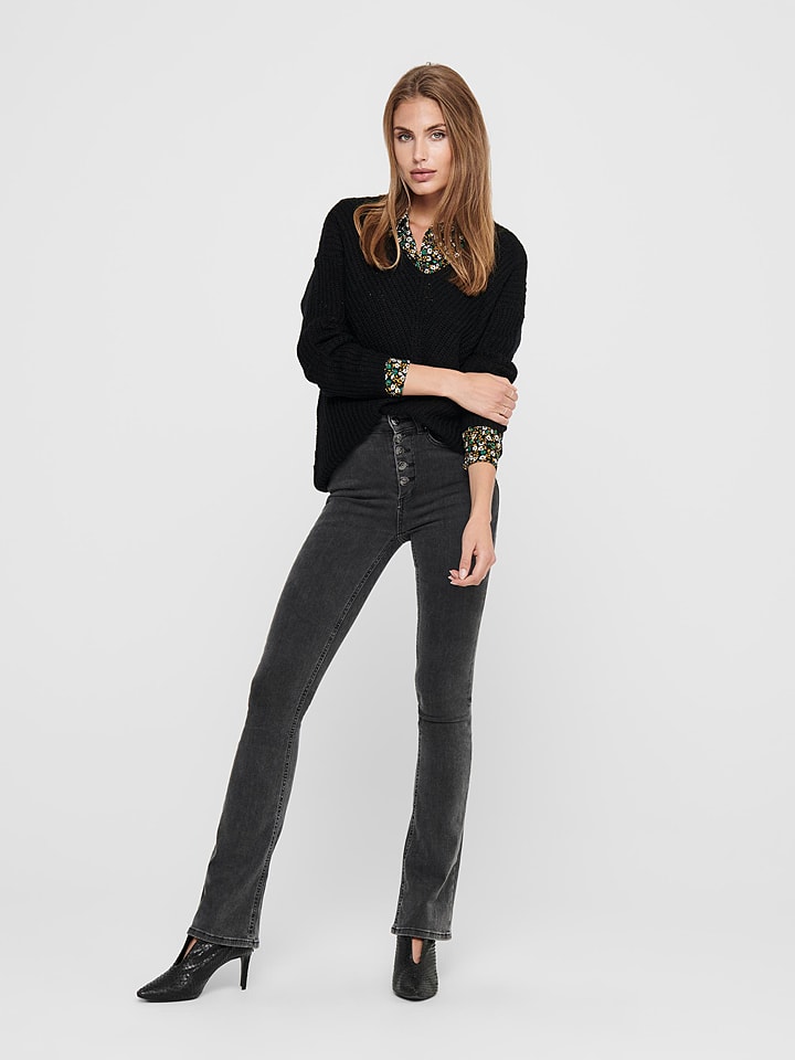 JDY Sweter "New" w kolorze czarnym rozmiar: L