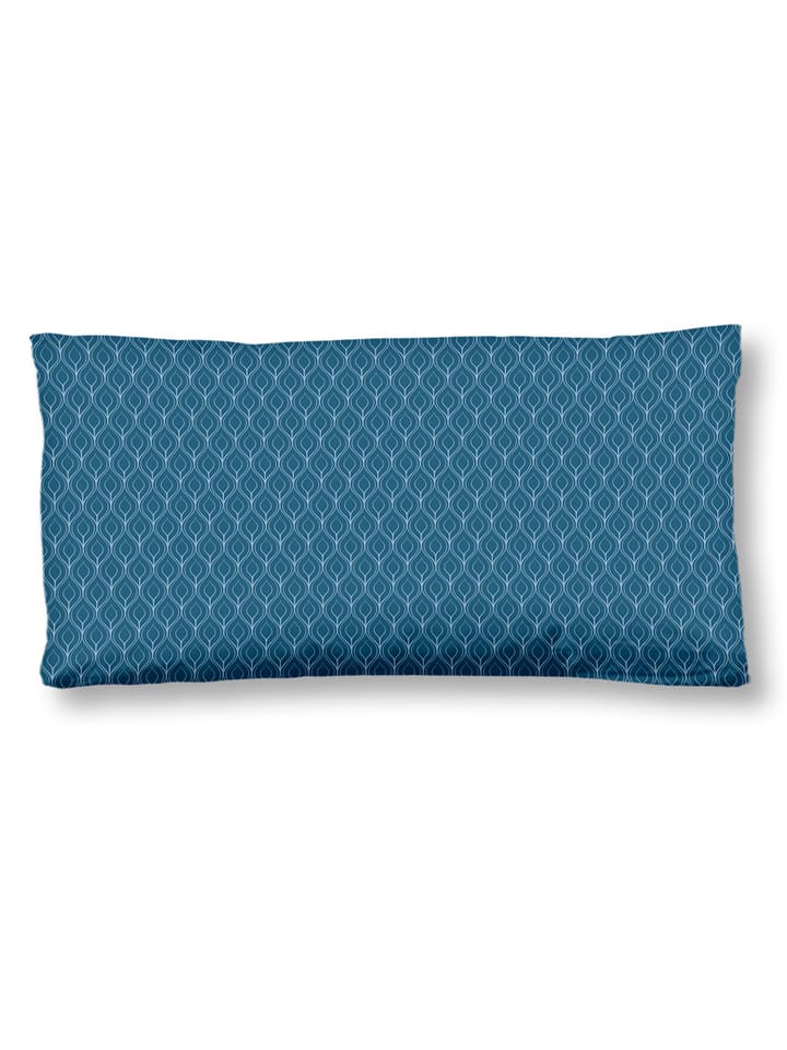 Hip Poszewka flanelowa "Hip" w kolorze niebiesko-białym na poduszkę rozmiar: 40x80 cm