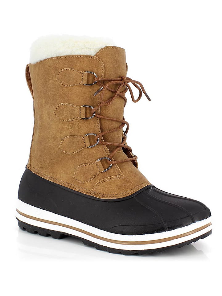 Kimberfeel Kozaki zimowe "Tiago" w kolorze jasnobrązowo-czarnym rozmiar: 41