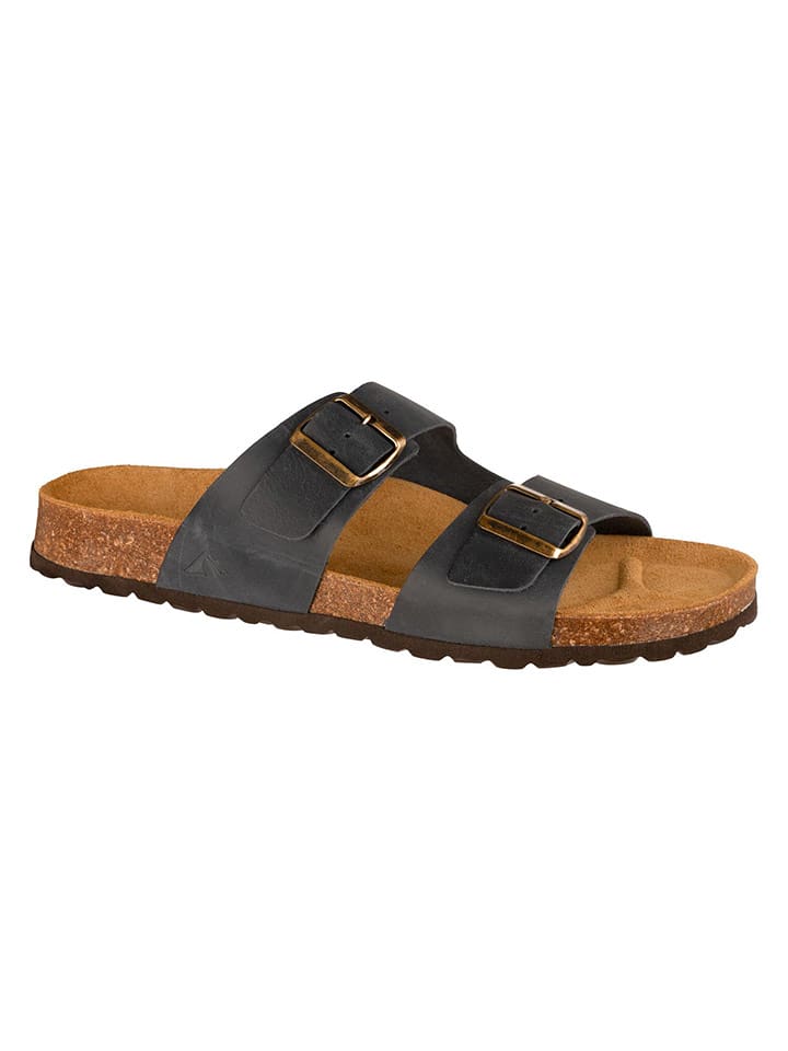 Westfjord Skórzane klapki "Hekla" w kolorze antracytowym rozmiar: 41