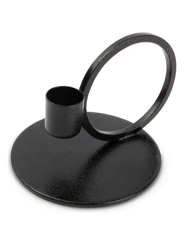 Salt and Pepper Świecznik "Pillar" w kolorze czarnym - wys. 9 x Ø 10 cm rozmiar: onesize