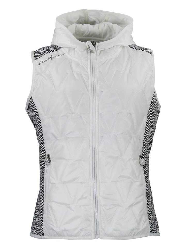 Peak Mountain Kamizelka polarowa "Antilope" w kolorze biało-szarym rozmiar: XXL