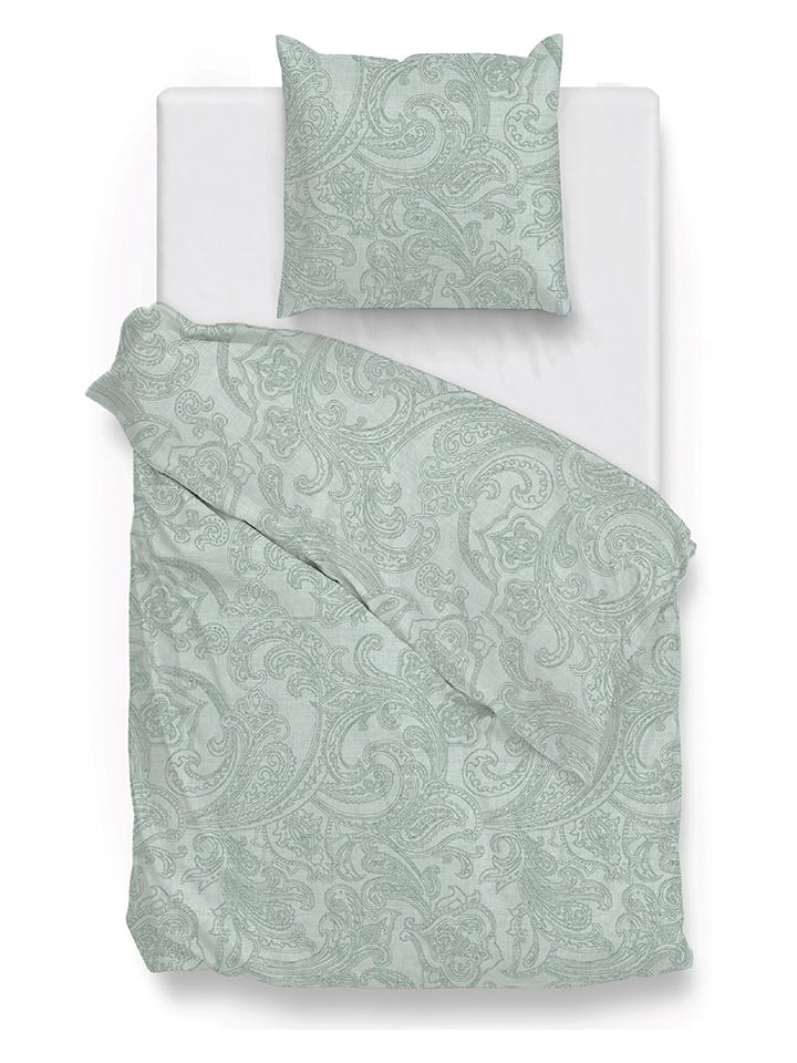 Zo!Home Komplet pościeli "Paisley" w kolorze zielonym rozmiar: 155x220 cm