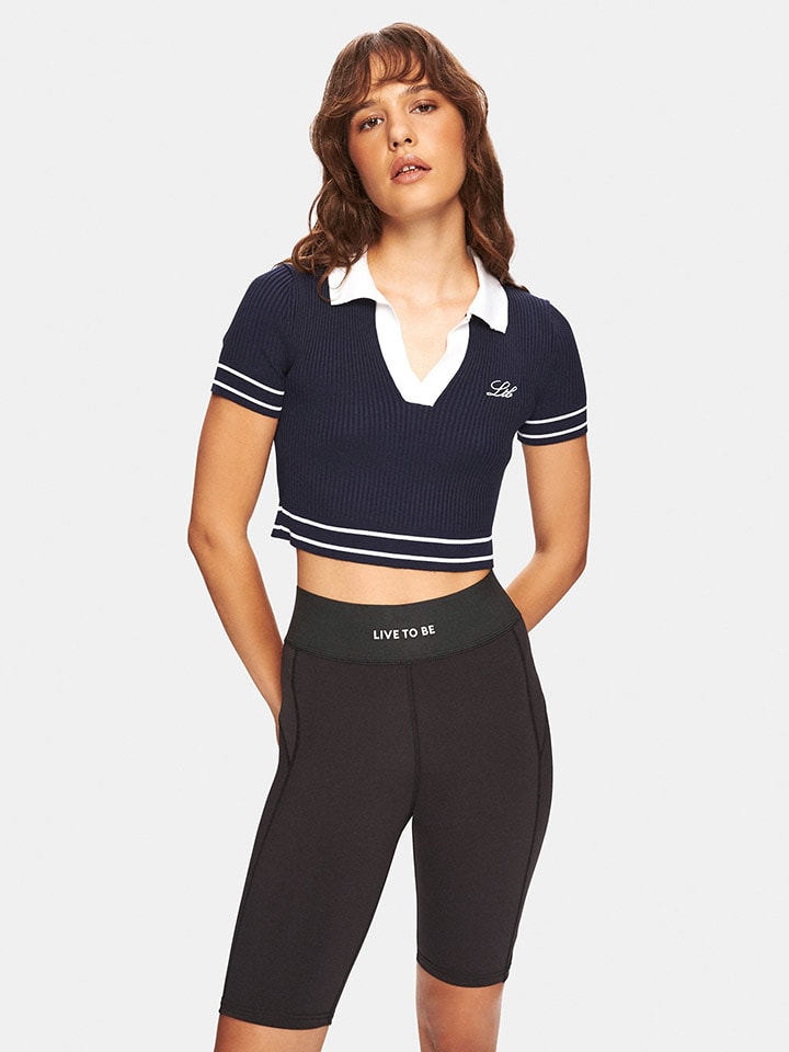 LTB Sweter "Defeca" w kolorze granatowym rozmiar: XL