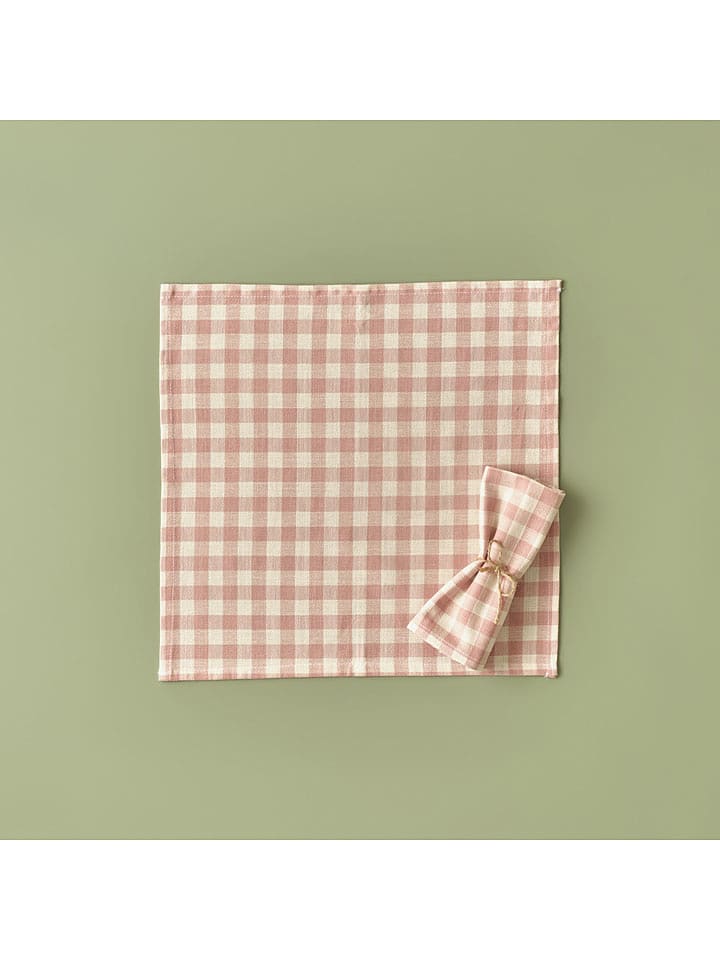 BELLA MAISON Serwetka w kolorze beżowo-białym rozmiar: 40x40 cm