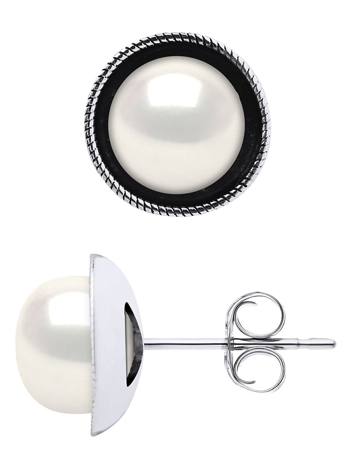 Mitzuko Srebrne kolczyki-wkrętki z perłami rozmiar: onesize