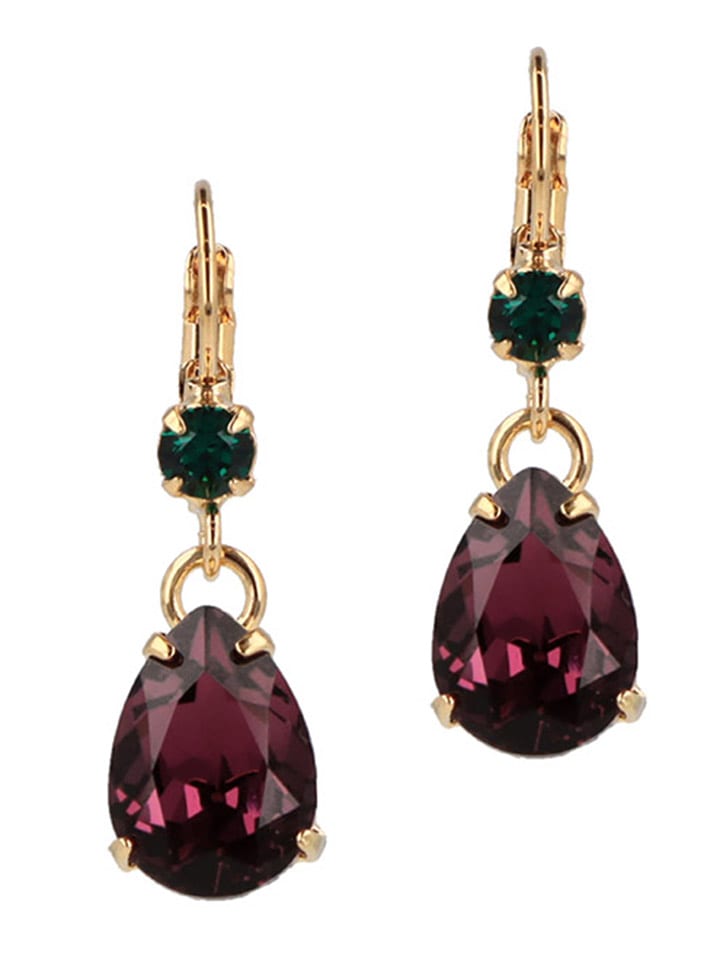 Otazu Pozłacane kolczyki z kryształami Swarovski rozmiar: onesize