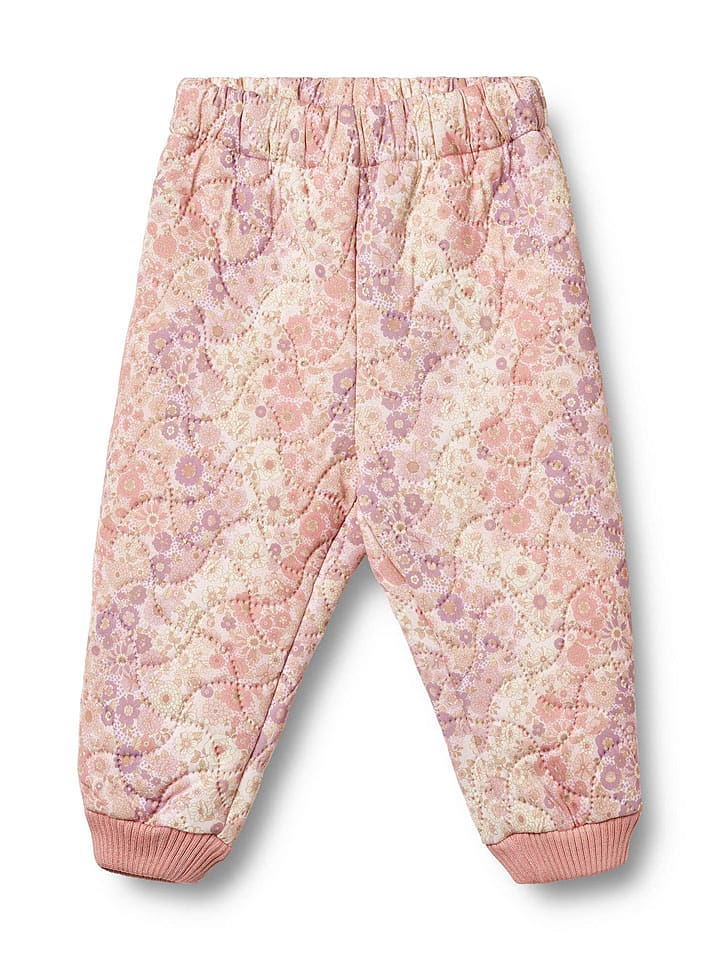 Wheat Spodnie termiczne "Alex" w kolorze jasnoróżowym rozmiar: 80