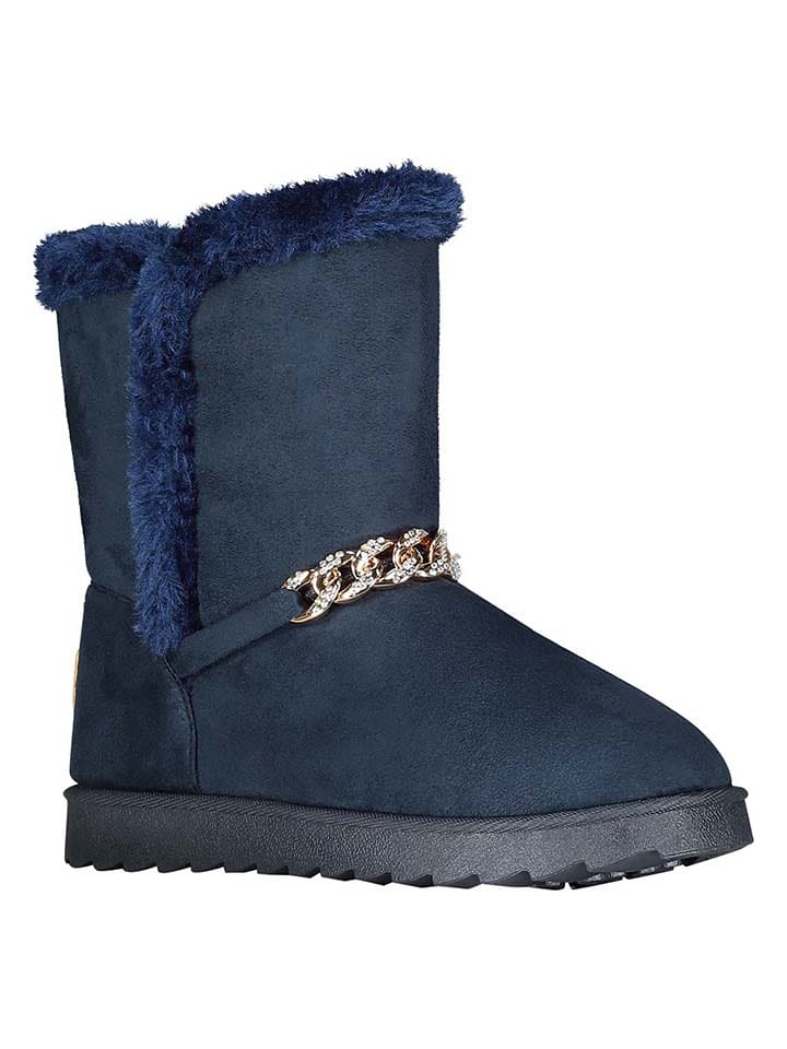 Geographical Norway Botki zimowe "Oseille" w kolorze granatowym rozmiar: 41
