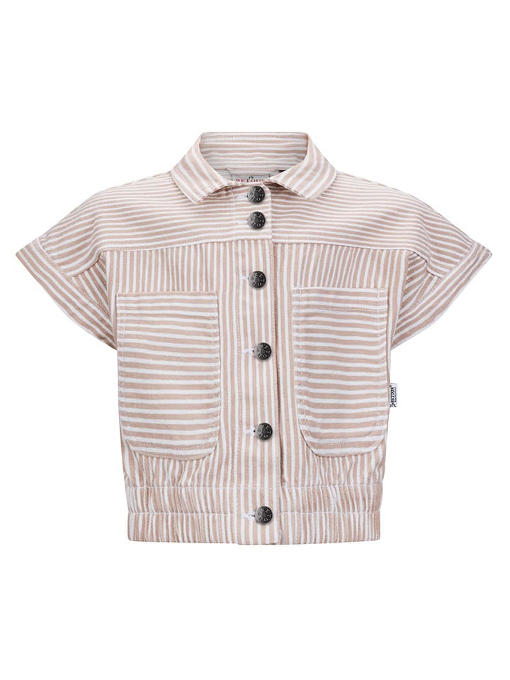 Retour Kardigan "June" w kolorze jasnoróżowo-białym rozmiar: 116