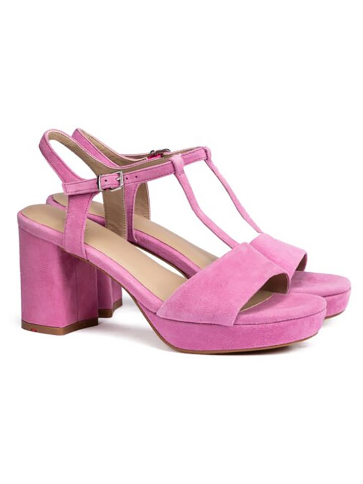 LLOYD Skórzane sandały w kolorze różowym rozmiar: 38