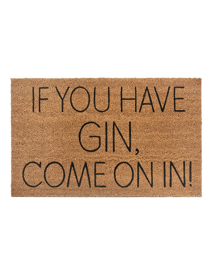 Hanse Home Wycieraczka w kolorze jasnobrązowym z włókna kokosowego rozmiar: 45x75 cm