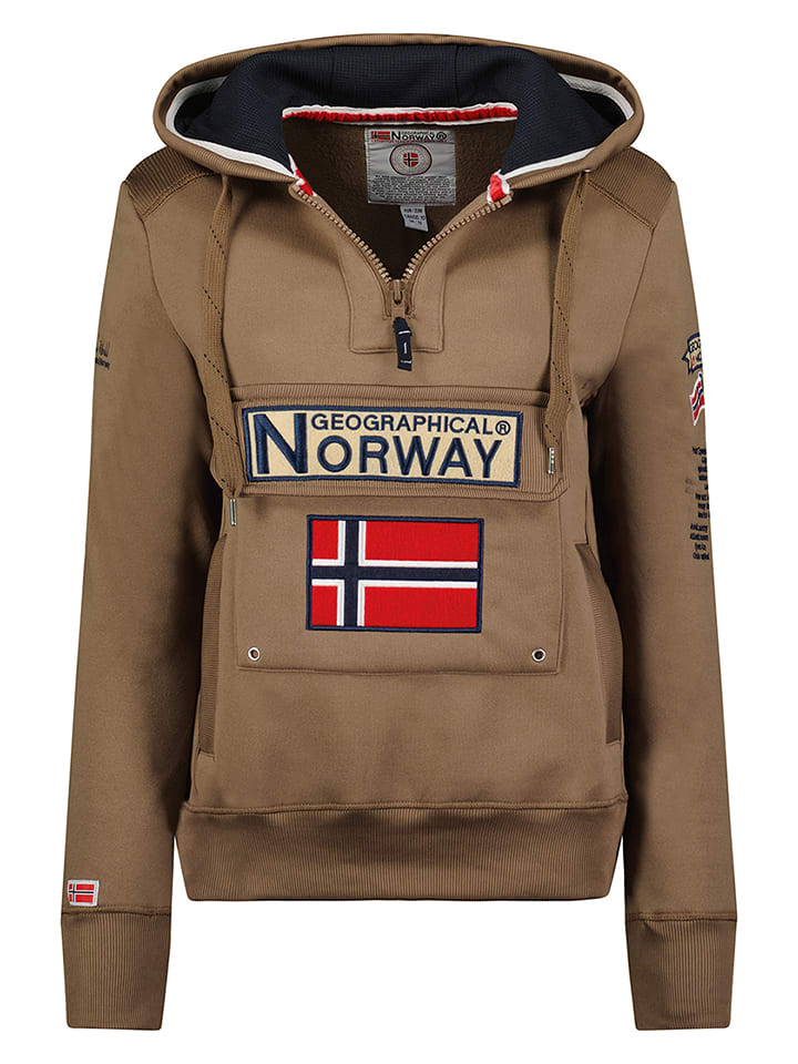 Geographical Norway Bluza "Gymclass" w kolorze brązowym rozmiar: S