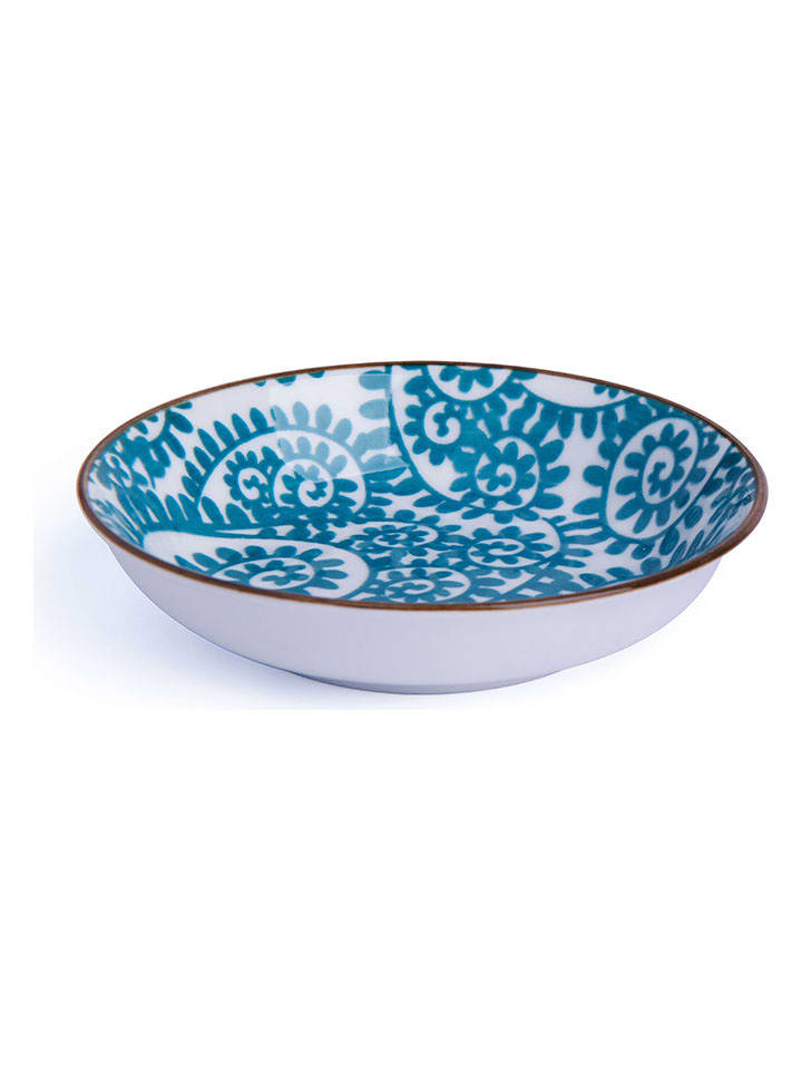 Trendy Kitchen by EXCÉLSA Miska "Oriented" w kolorze niebiesko-białym - Ø 10 cm rozmiar: onesize