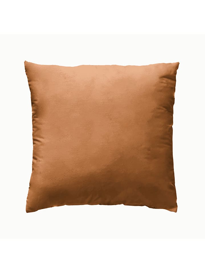 ethere Perkalowa poszewka "Liso" w kolorze jasnobrązowym na poduszkę rozmiar: 65x65 cm