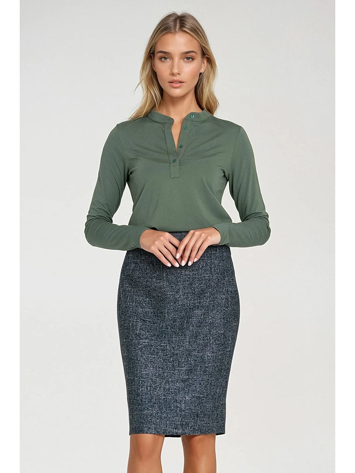 Nife Bluzka w kolorze khaki rozmiar: 40