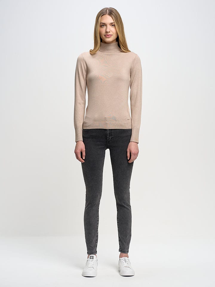 BIG STAR Sweter w kolorze beżowym rozmiar: M