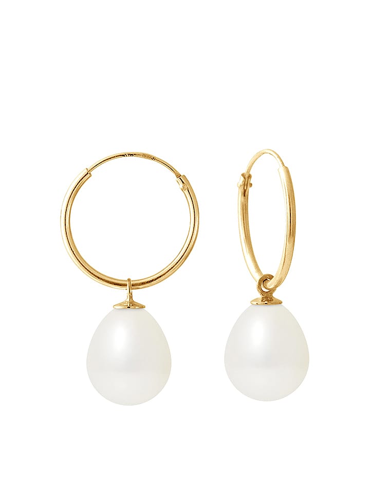 Pearline Złote kolczyki z perłami rozmiar: onesize