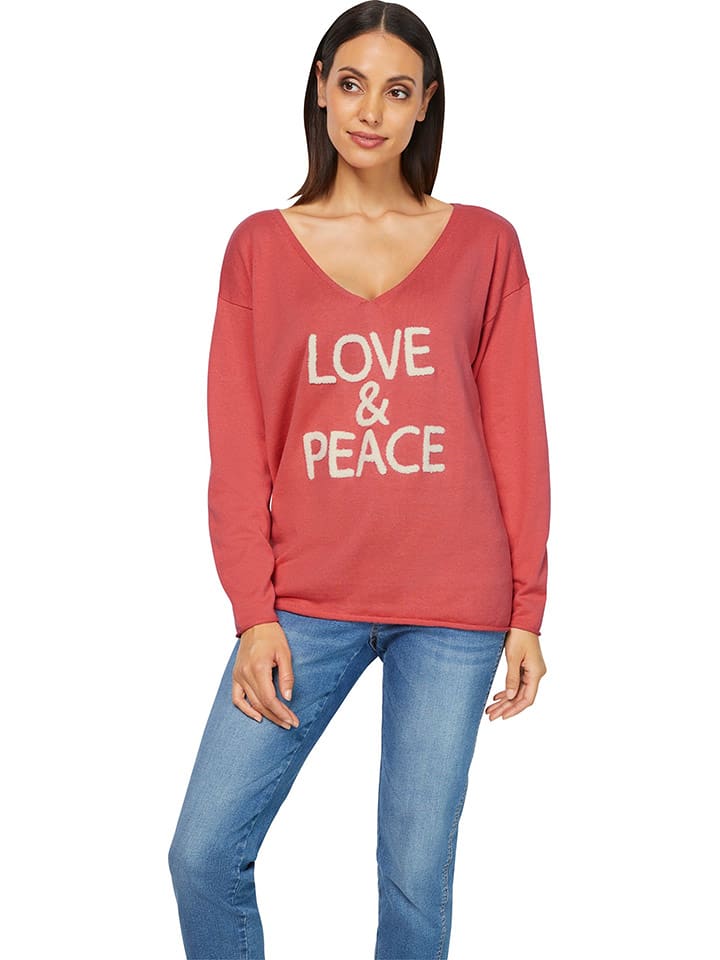 Heine Sweter w kolorze koralowym rozmiar: 36/38