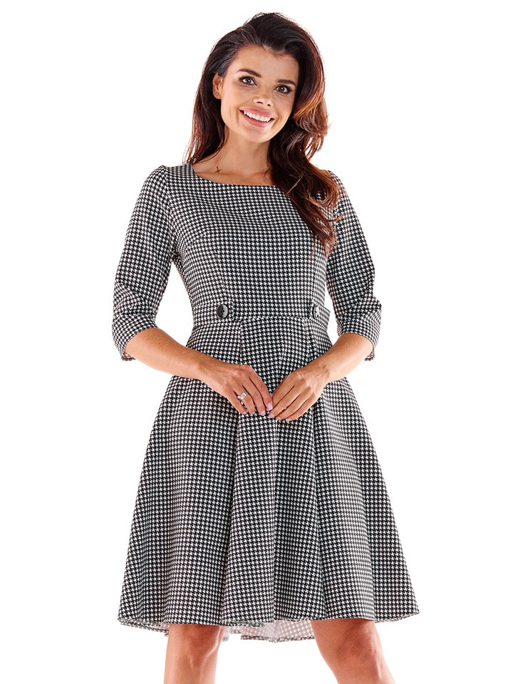 Awama Sukienka w kolorze czarno-białym rozmiar: M