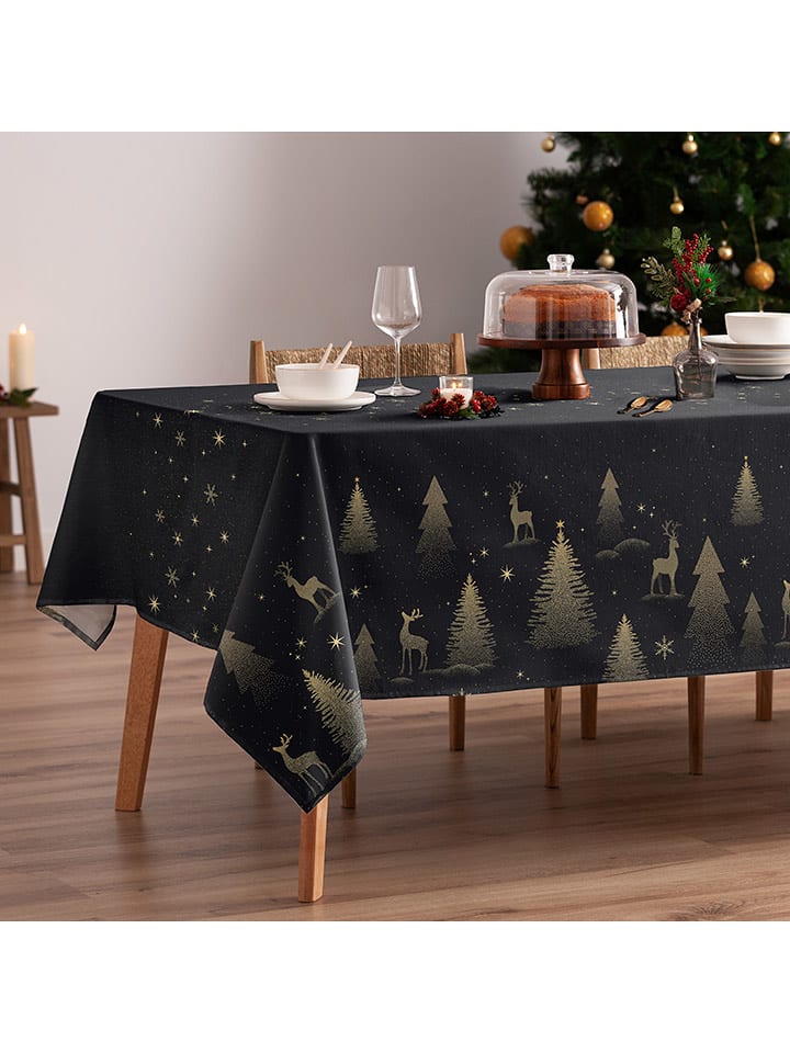 Mint Rugs Obrus "Christmas Comet" w kolorze granatowym rozmiar: 155x300 cm