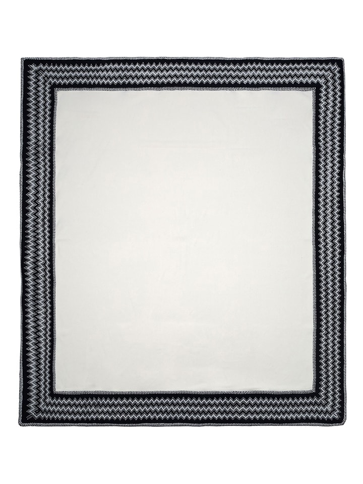 maryplaid Pled w kolorze granatowo-białym rozmiar: 160x180 cm