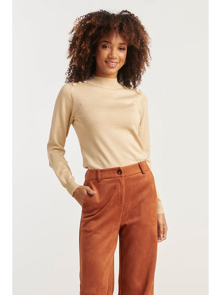 Smashed Lemon Sweter w kolorze beżowym rozmiar: L