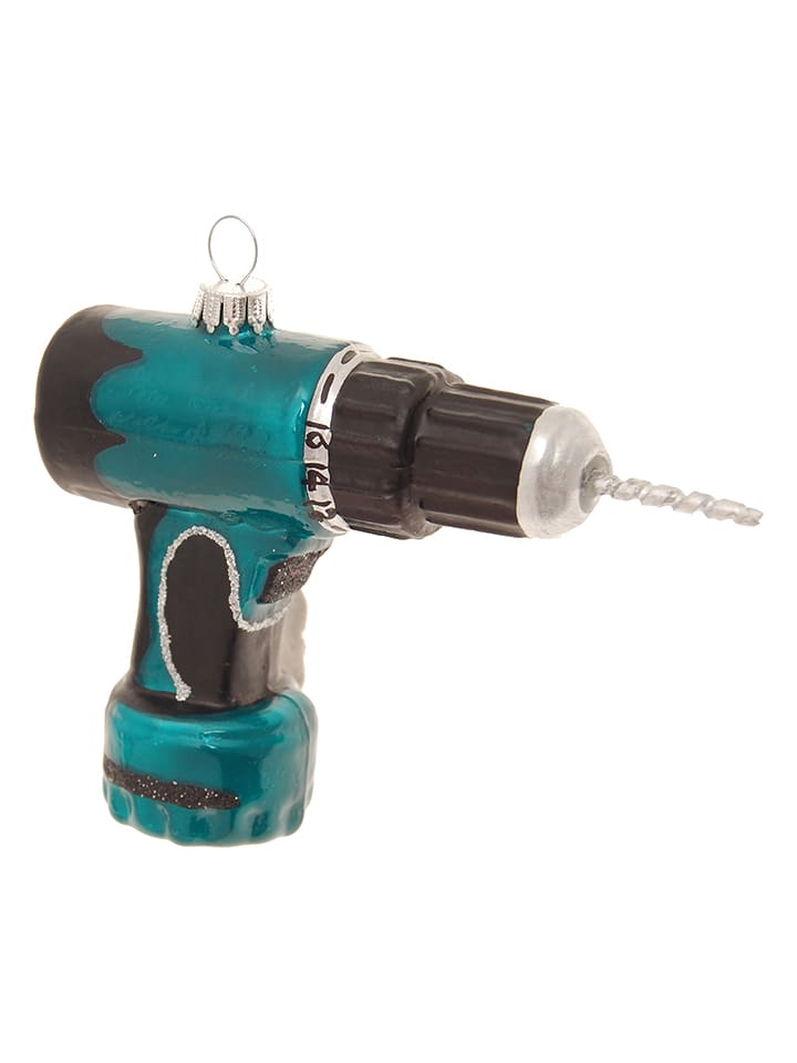 Krebs Glas Lauscha Ozdoba choinkowa w kolorze niebieskim - dł. 12 cm rozmiar: onesize