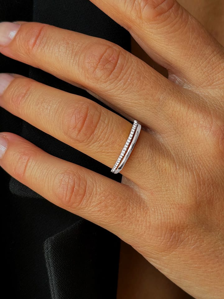 OR Carats Złoty pierścionek z diamentami rozmiar: 56