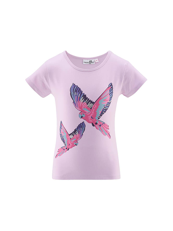 happy girls by Eisend Koszulka w kolorze fioletowym rozmiar: 128