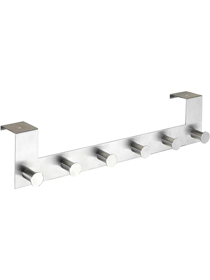 Wenko Wieszak w kolorze srebrnym na drzwi - 39 x 11 cm rozmiar: onesize