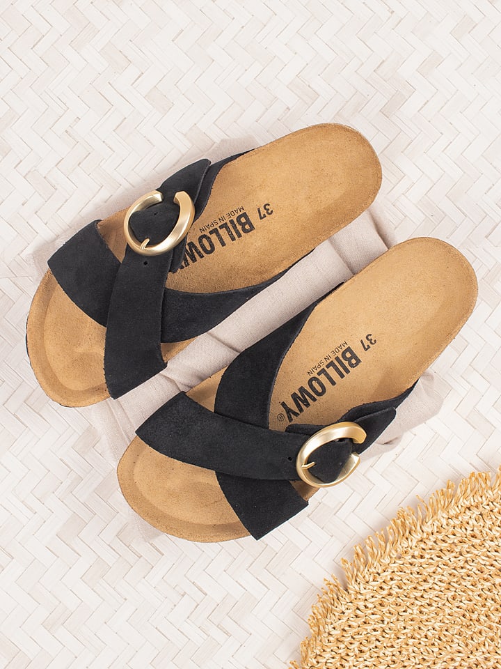 billowy Skórzane klapki w kolorze czarnym rozmiar: 40