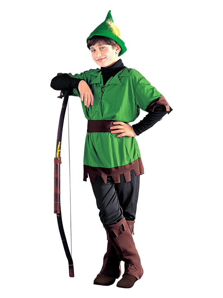 Carnival Party 5-częściowy kostium w kolorze brązowo-zielonym rozmiar: 140