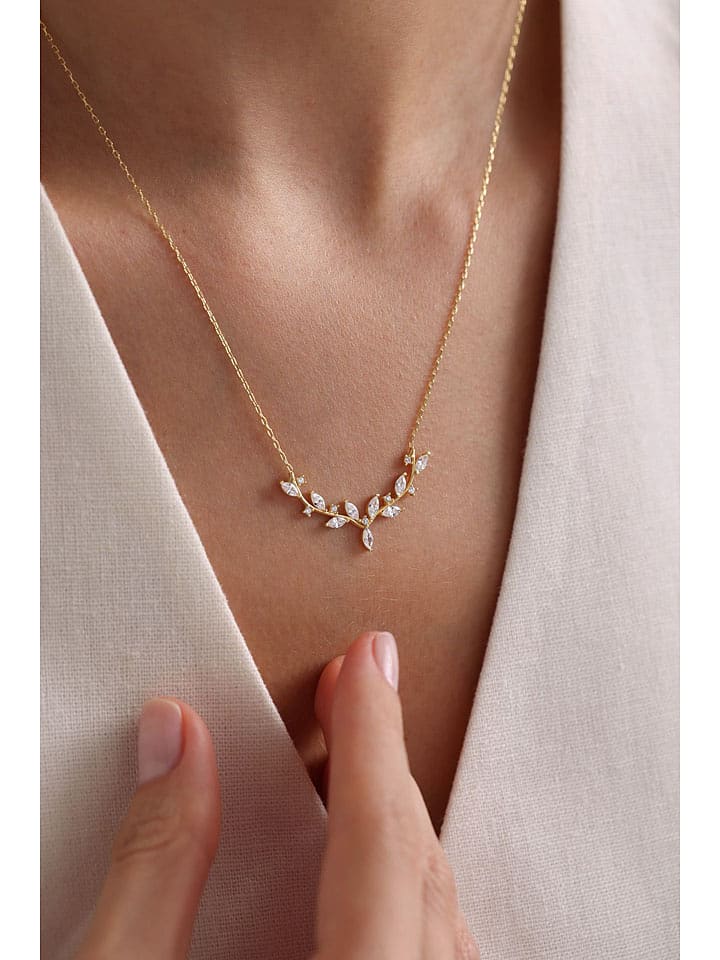 Lodie Silver Pozłacany naszyjnik z elementem ozdobnym - dł. 42 cm rozmiar: onesize