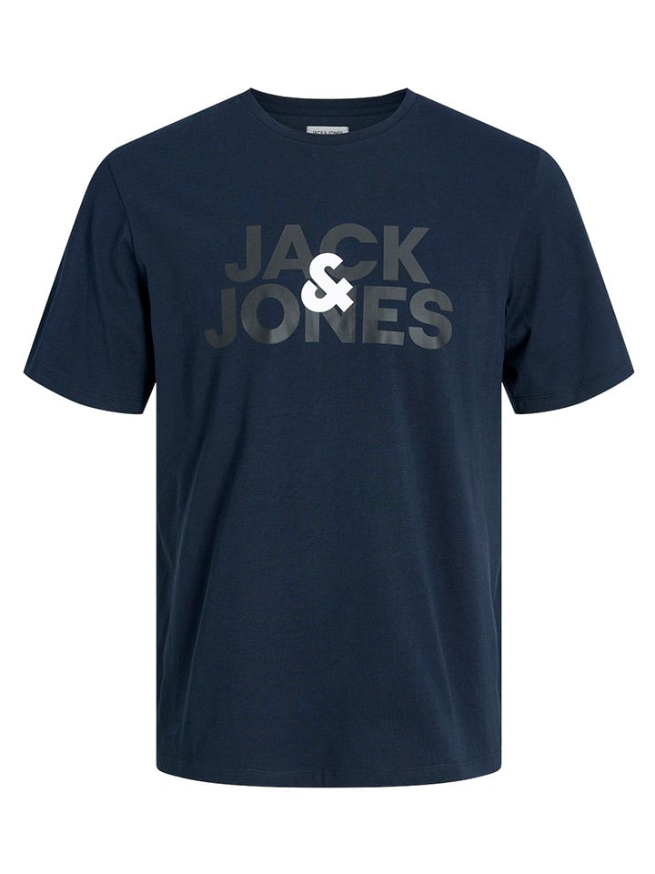 Jack & Jones Koszulka "Jacula" w kolorze granatowym rozmiar: XL
