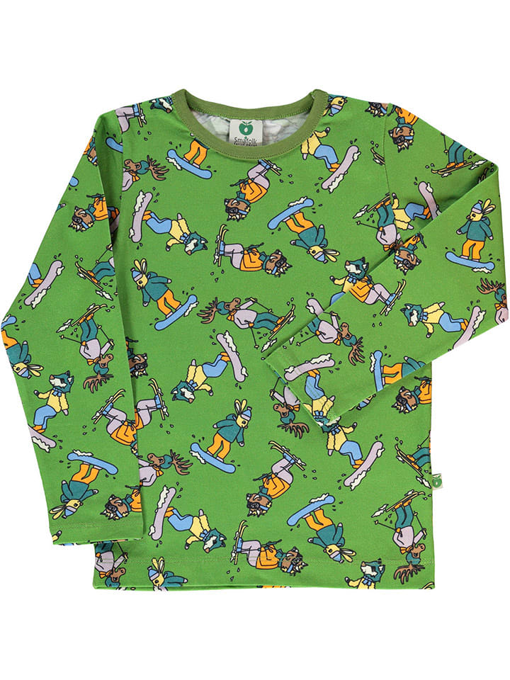 Småfolk Koszulka w kolorze zielonym rozmiar: 104/110