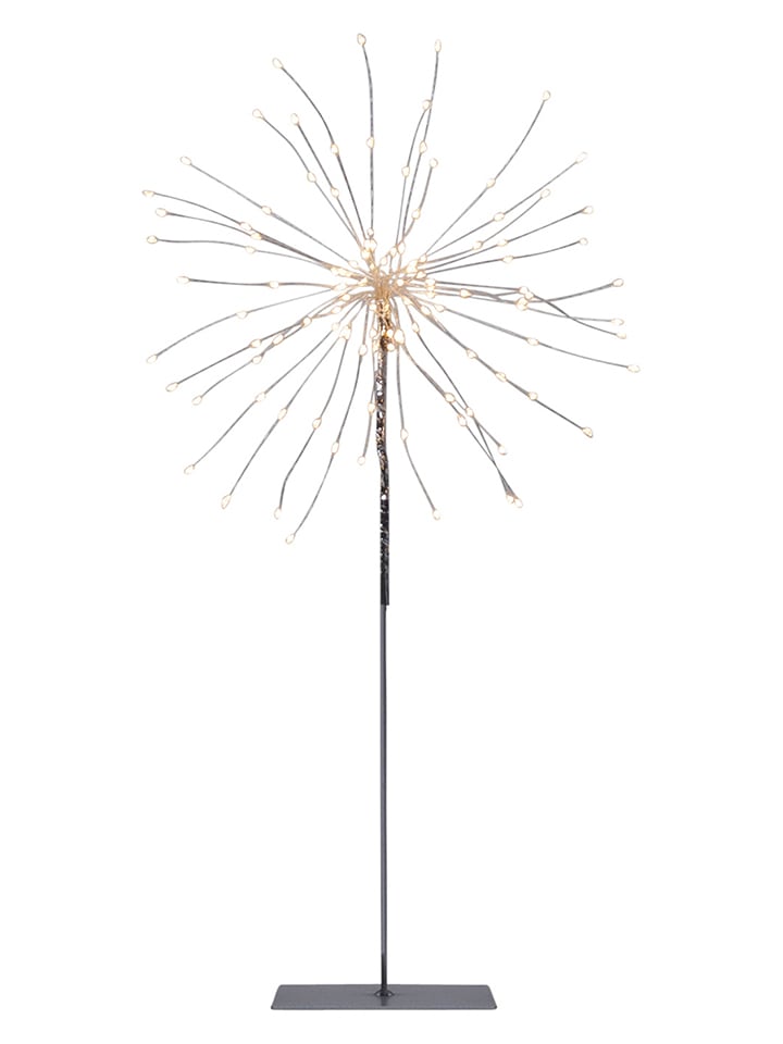 STAR Trading Gwiazda stojąca 3D LED "Firework" w kolorze srebrnym - wys. 50 cm rozmiar: onesize