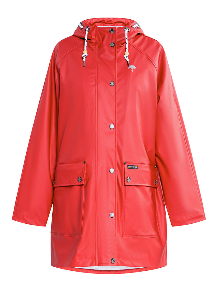 Schmuddelwedda Płaszcz przeciwdeszczowy w kolorze czerwonym rozmiar: XL/XXL