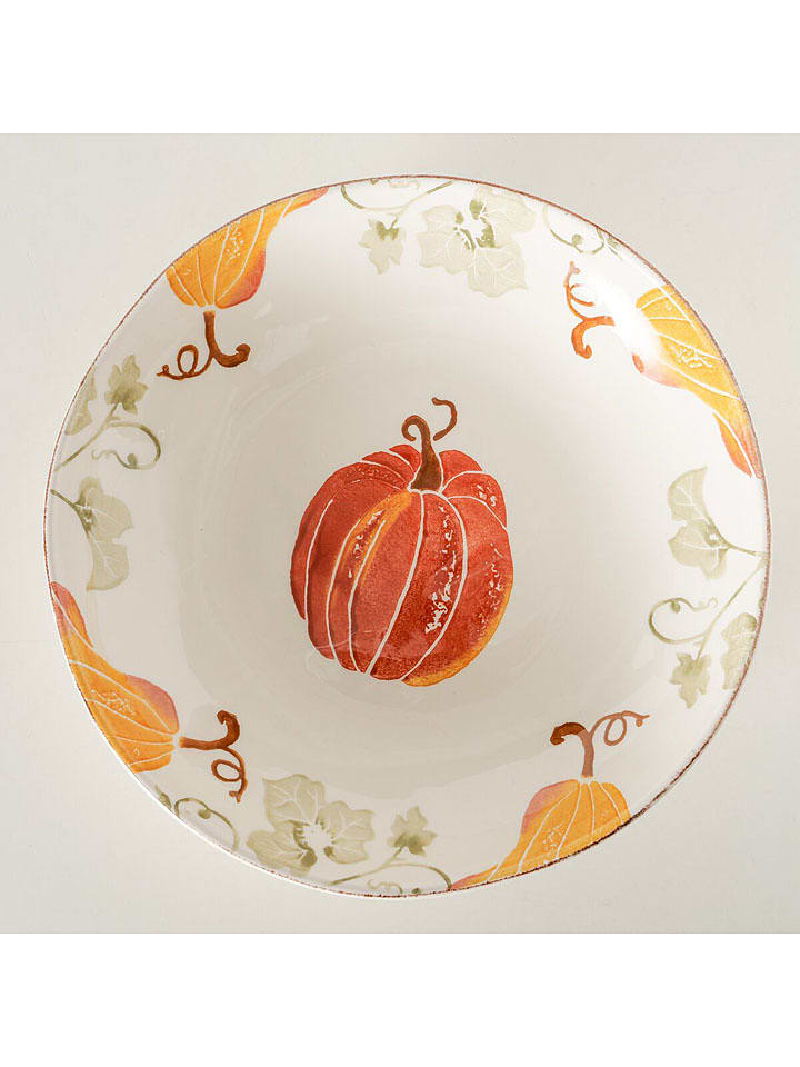 Boltze Miska "Ambera" w kolorze biało-pomarańczowym - Ø 20,7 cm rozmiar: onesize