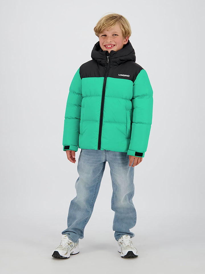 Vingino Kurtka zimowa w kolorze zielonym rozmiar: 98
