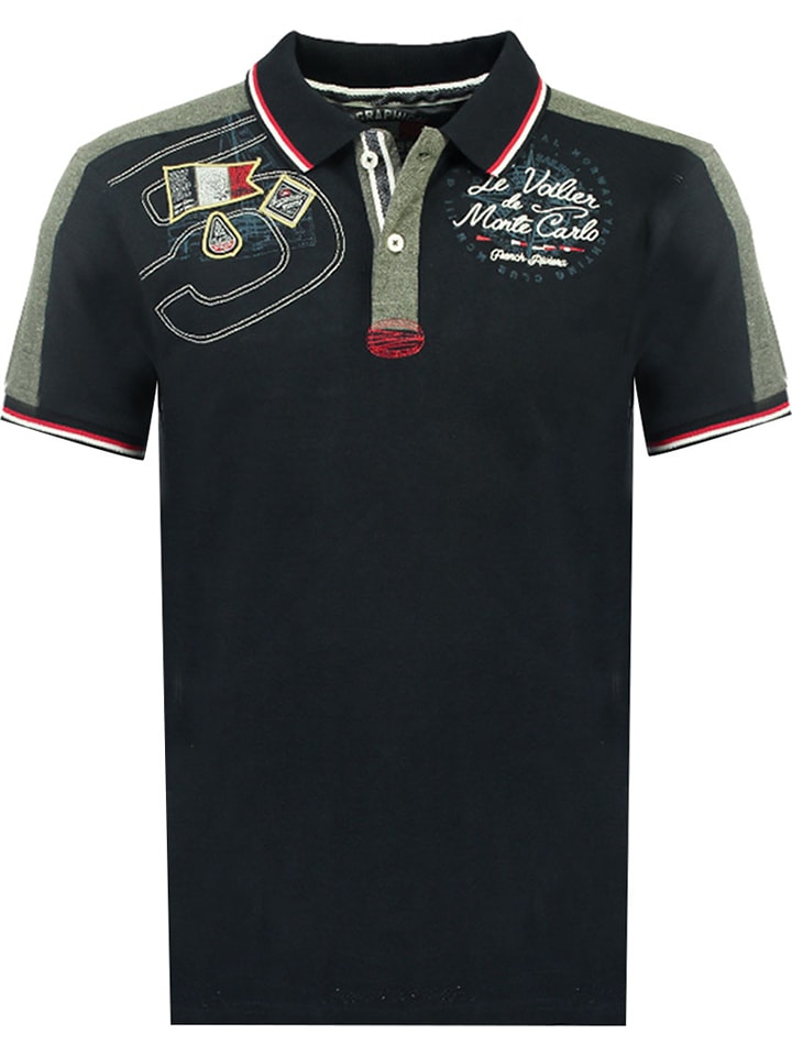 Geographical Norway Koszulka polo w kolorze granatowym rozmiar: 140