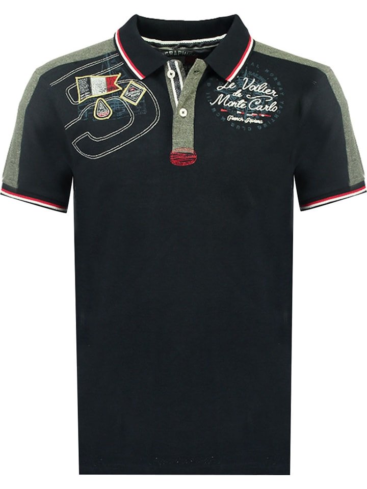 Geographical Norway Koszulka polo w kolorze granatowym rozmiar: 140
