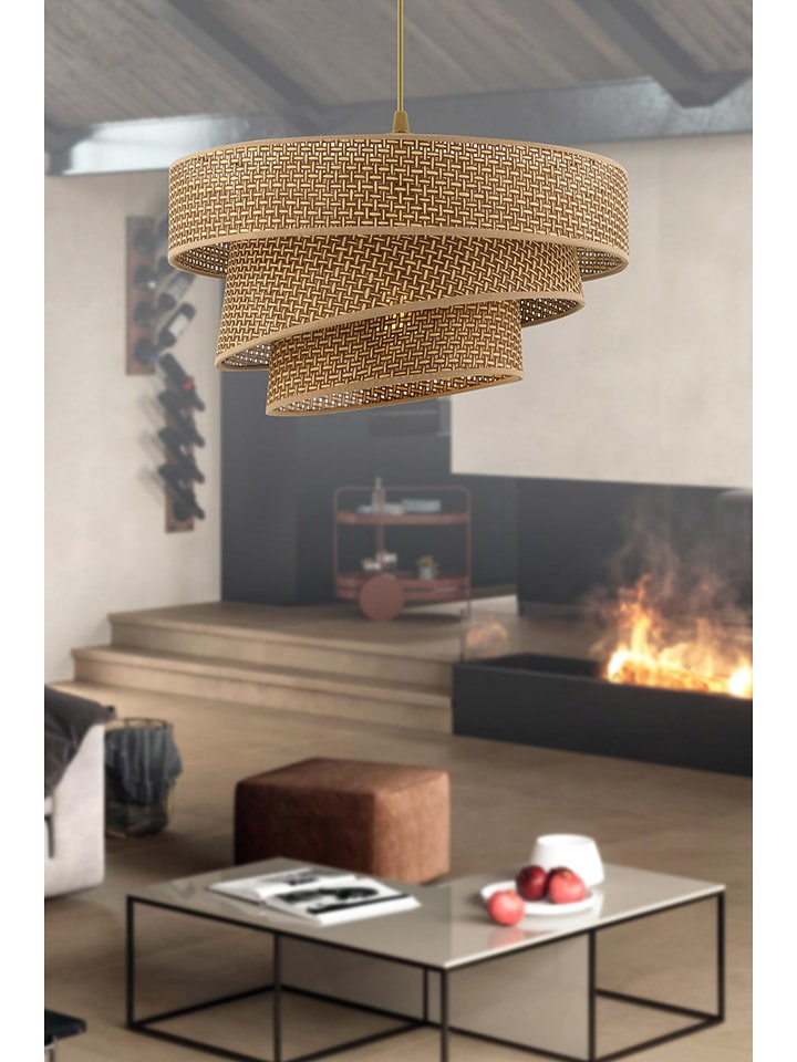 ABERTO DESIGN Lampa wisząca w kolorze złoto-beżowym - Ø 40 cm rozmiar: onesize